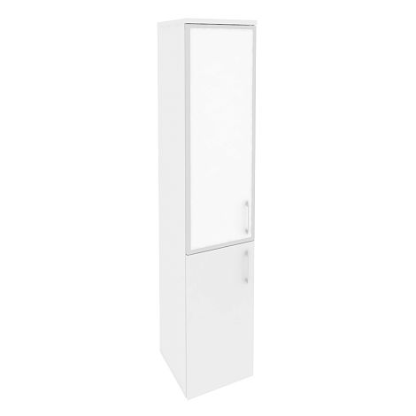 Высокий узкий стекло лакобель белое в раме л/пр ОНИКС ДИРЕКТ O.SU-1.2R (L/R) white